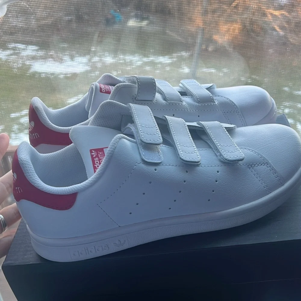 Adidas Stan smith White and Pink Sneakers